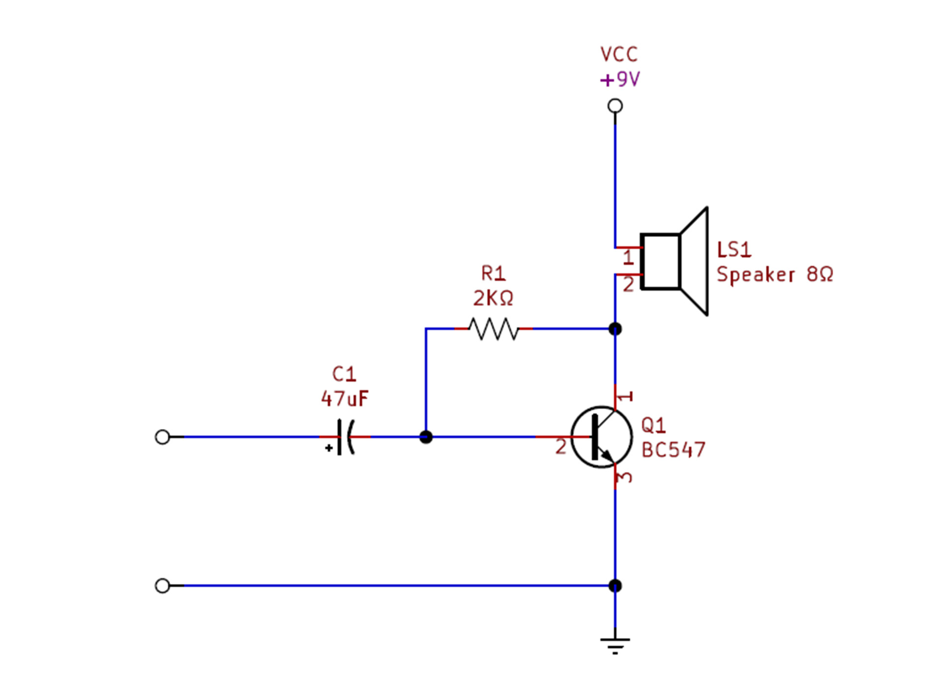 BC547 Amplifier circuit